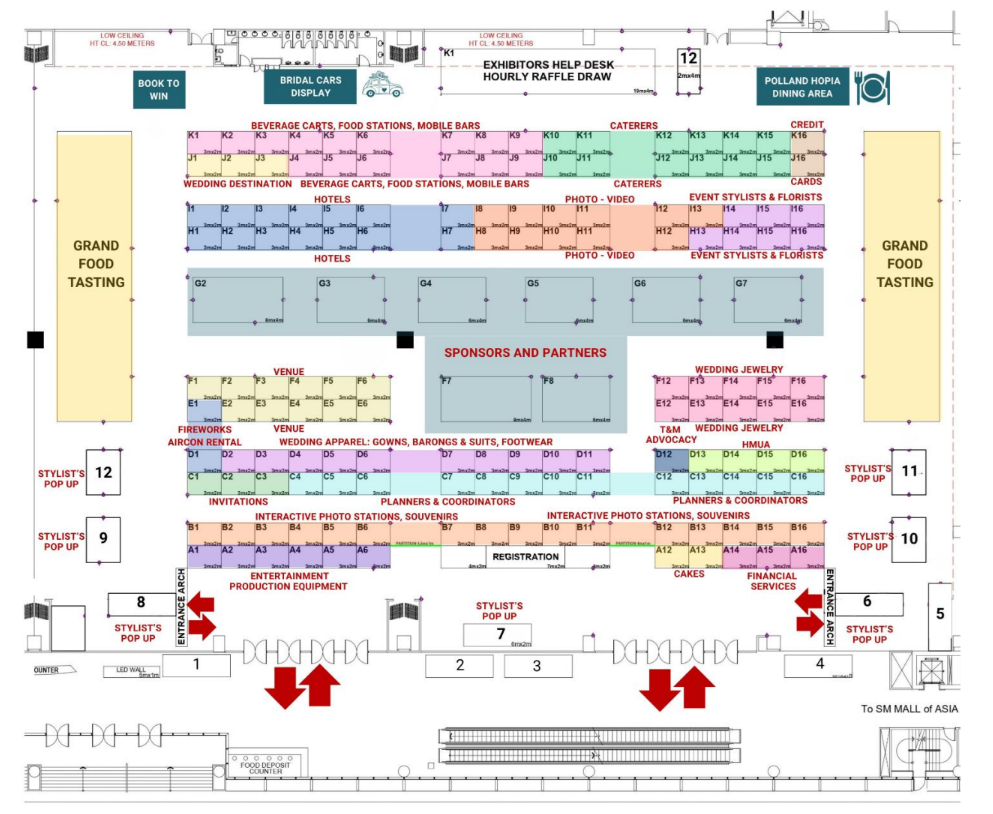weps25 floor plan layout bridal fair 2025